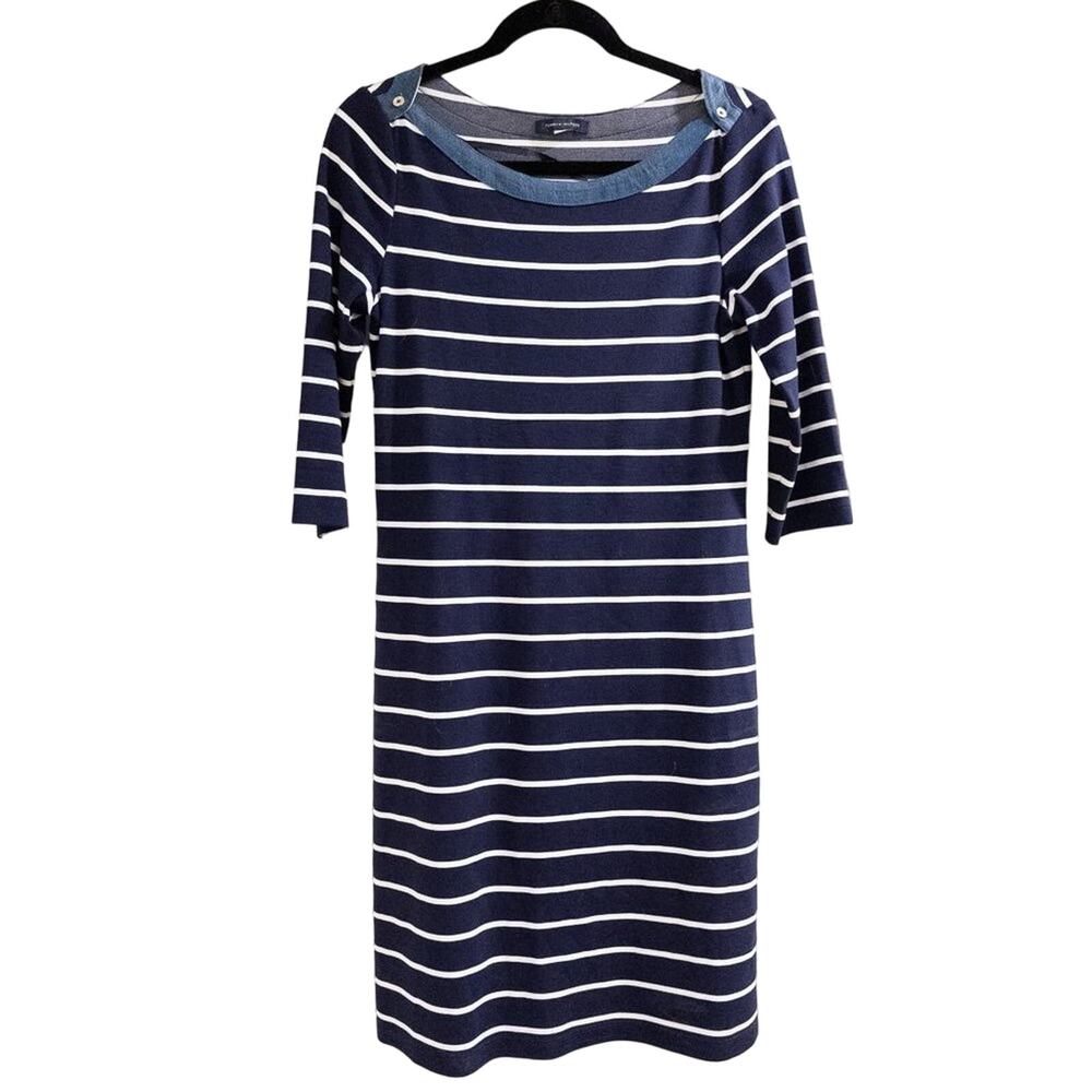 Tommy Hilfiger Blue Striped Knit Dress, 8